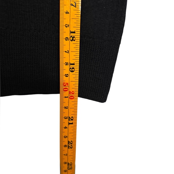 REFORMATION Hermia Regenerative Merino Polo In Black Size XS Ribbed Tight Fit - Picture 9 of 11